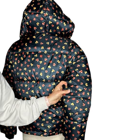 PENFIELD x MADEWELL Feline Floral Thick Puffer Jacket Cropped Women's Size XS - Picture 5 of 9